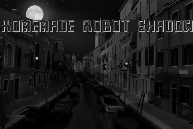 Homemade Robot Shadow Font examples