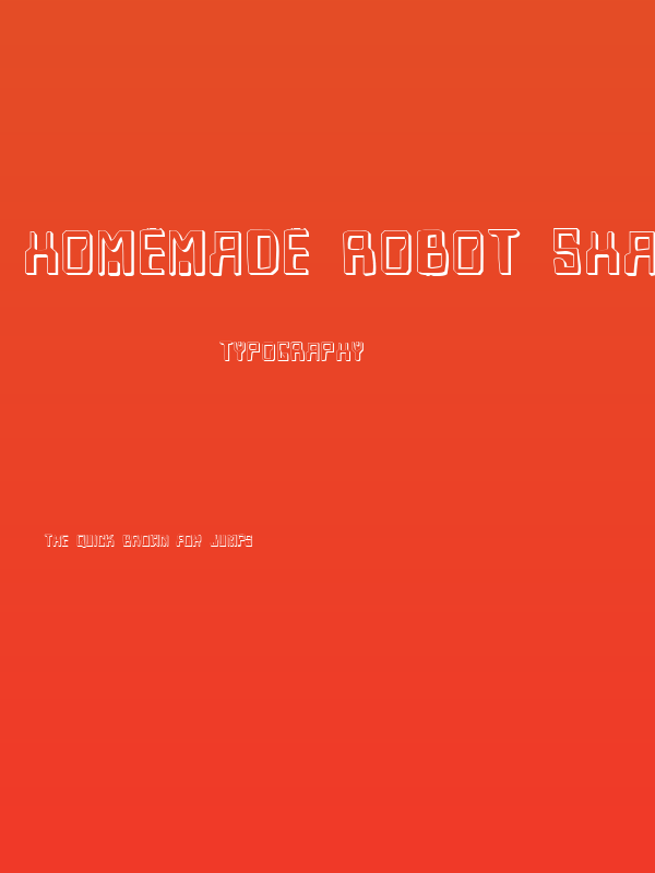 Homemade Robot Shadow Poster