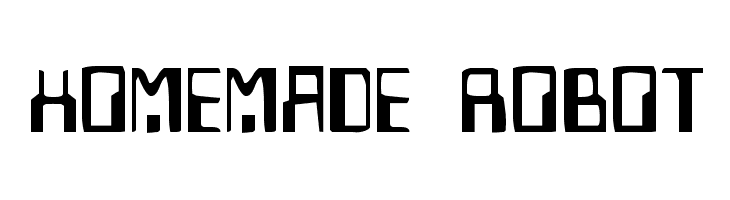 Homemade Robot  font caratteri gratis