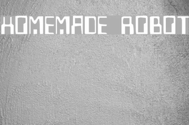 Homemade Robot Font examples