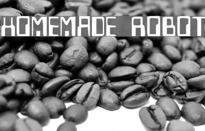 Homemade Robot Font examples