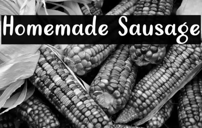 Homemade Sausage Font examples