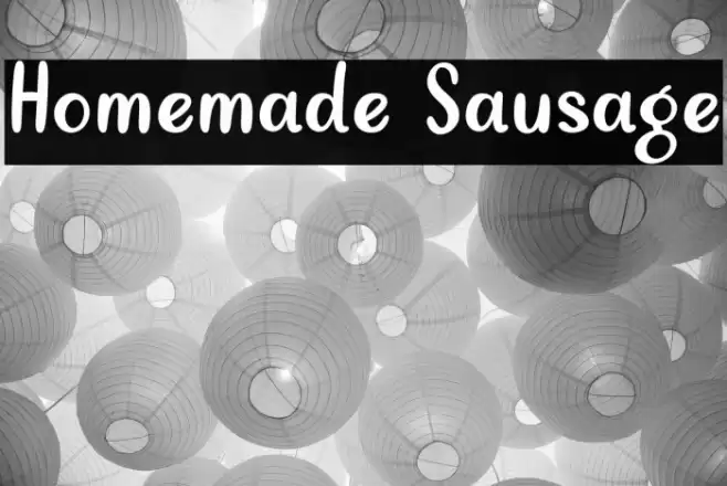 Homemade Sausage Font examples