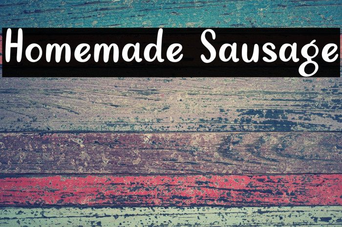 Homemade Sausage Example 3