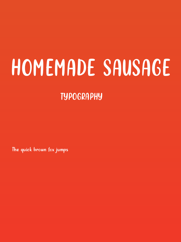 Homemade Sausage Poster