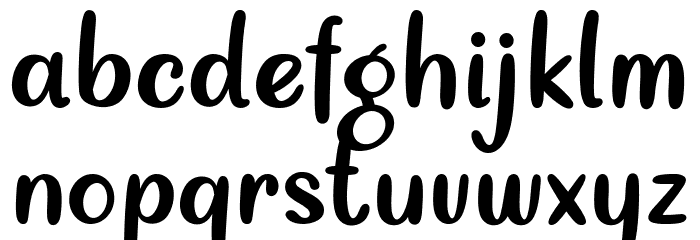 Homemade Sausage Font LOWERCASE