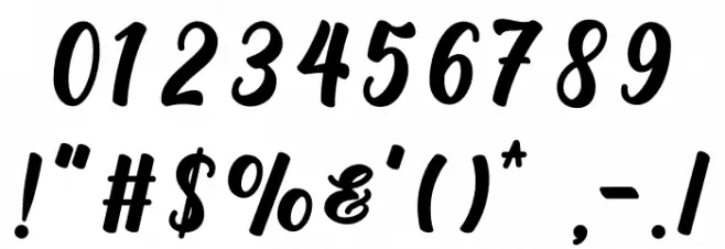 Homemade Font OTHER CHARS
