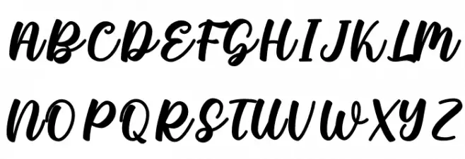 Homemade Font UPPERCASE
