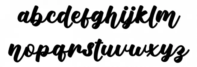 Homemade Font LOWERCASE