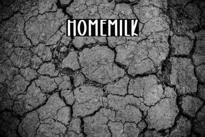 Homemilk Schriftart examples