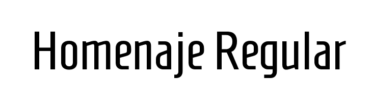 Homenaje Regular  font caratteri gratis