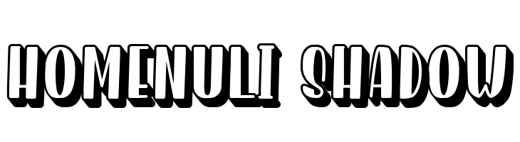 Homenuli Shadow Font