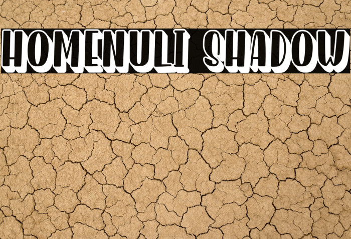 Homenuli Shadow Font examples