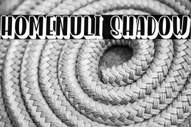 Homenuli Shadow Font examples