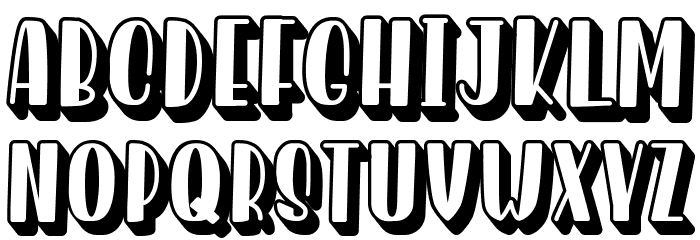 Homenuli Shadow Font LOWERCASE
