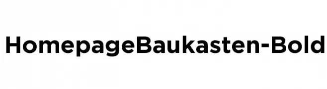 HomepageBaukasten-Bold  Descarca Fonturi Gratis