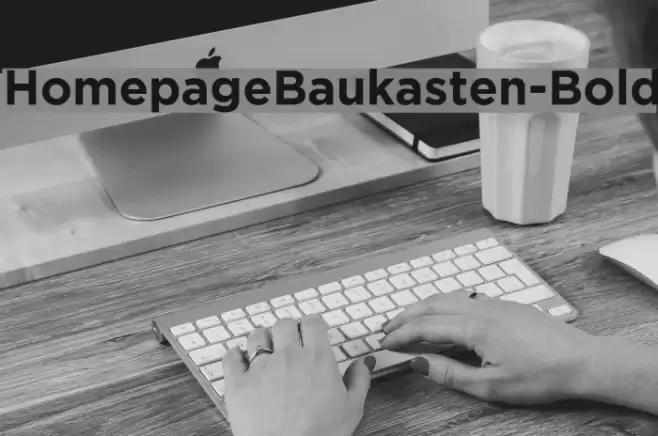 HomepageBaukasten-Bold Font examples