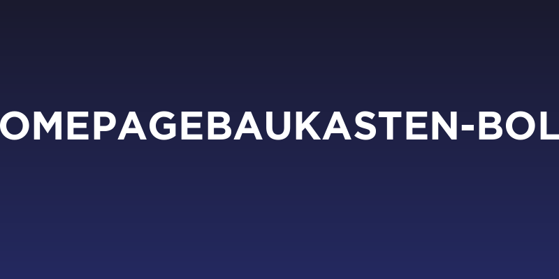 HomepageBaukasten-Bold Social Header