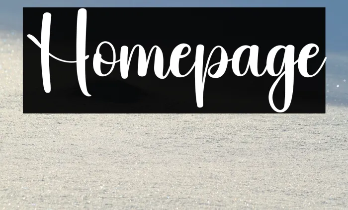 Homepage Example 1