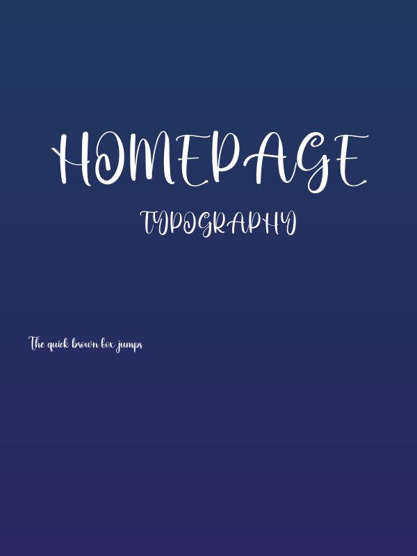 Homepage Poster