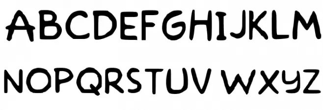 Homer Simpson Medium Font UPPERCASE