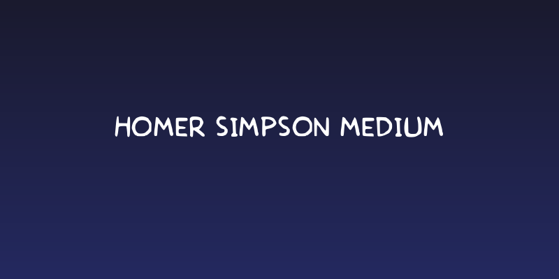 Homer Simpson Medium Social Header