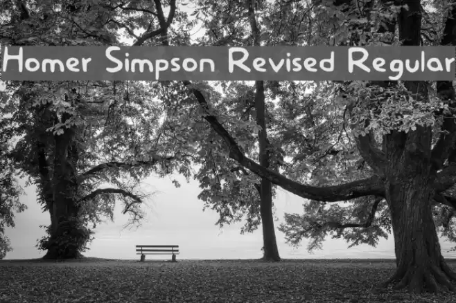 Homer Simpson Revised Regular Font examples