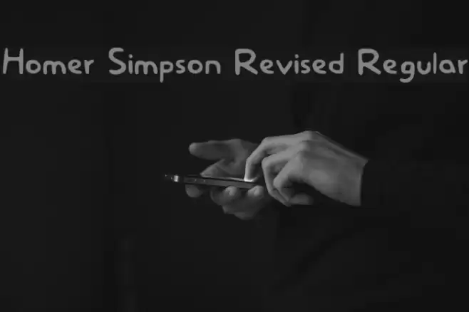 Homer Simpson Revised Regular Font examples