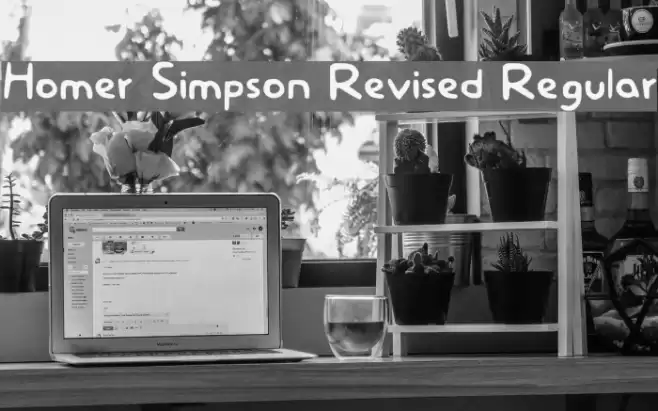 Homer Simpson Revised Regular Font examples