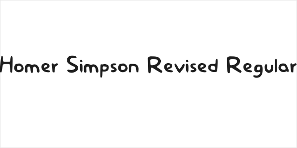 Homer Simpson Revised Regular Logo