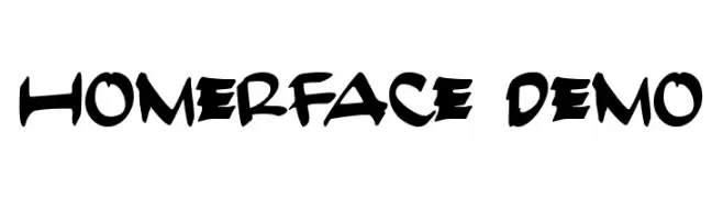 HomerFace Demo  नि: शुल्क फ़ॉन्ट्स डाउनलोड