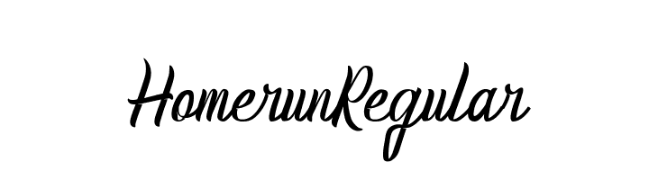 HomerunRegular  フリーフォントのダウンロード