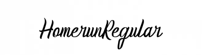 HomerunRegular  تنزيل الخطوط