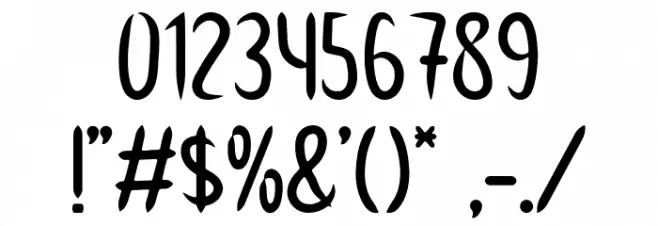 Homesick Font OTHER CHARS