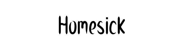 Homesick  font caratteri gratis