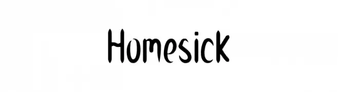 Homesick  免费字体下载