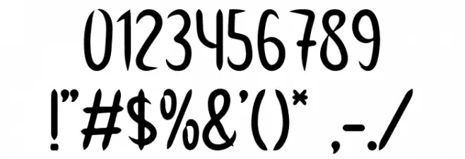 Homesick Font OTHER CHARS