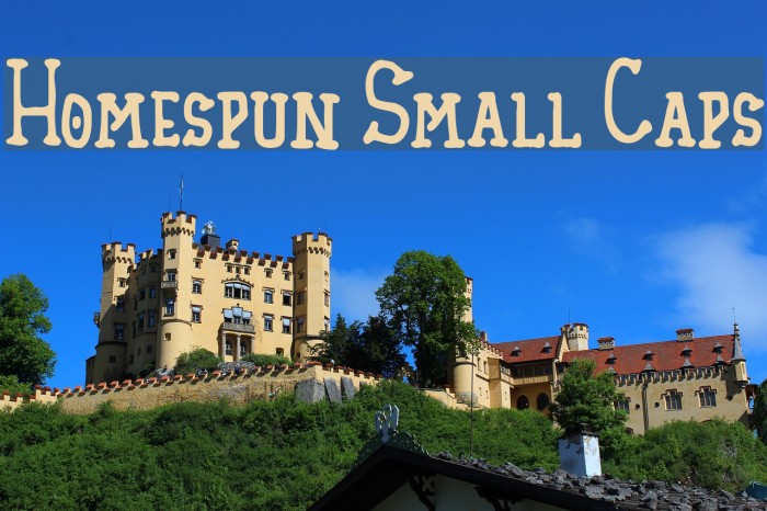Homespun Small Caps Font examples