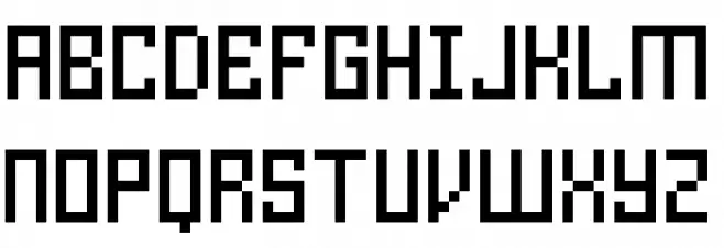 Homespun TT BRK Font UPPERCASE
