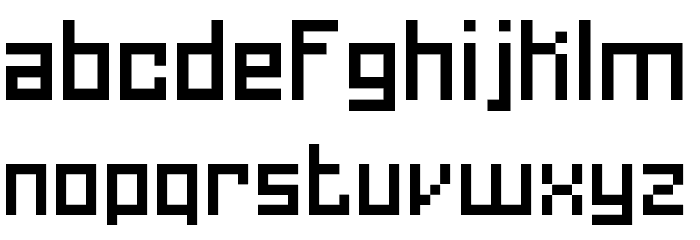 Homespun TT BRK Font LOWERCASE