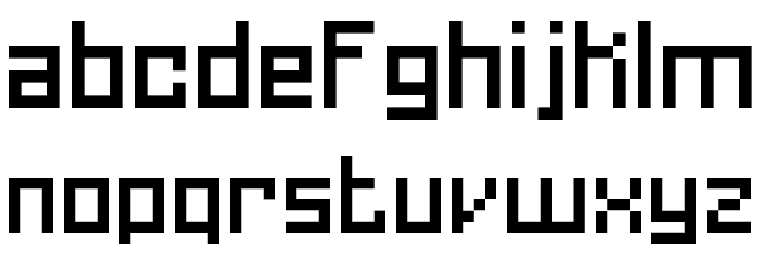 Homespun TT BRK Font LOWERCASE