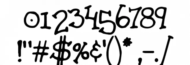 Homespun Font OTHER CHARS