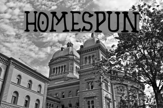 Homespun Font examples