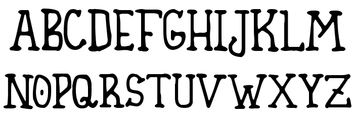Homespun Font LOWERCASE