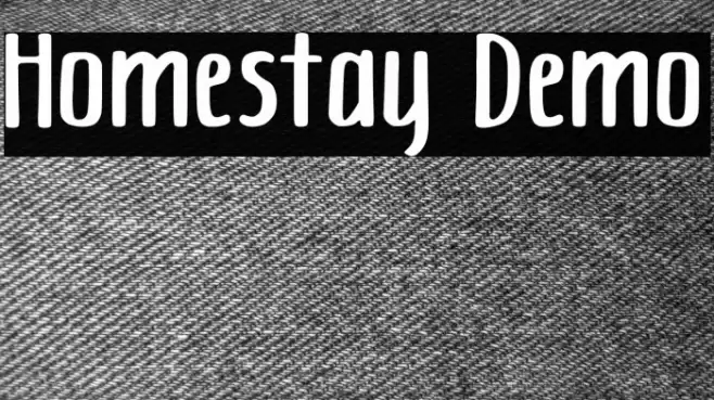 Homestay Demo Font examples