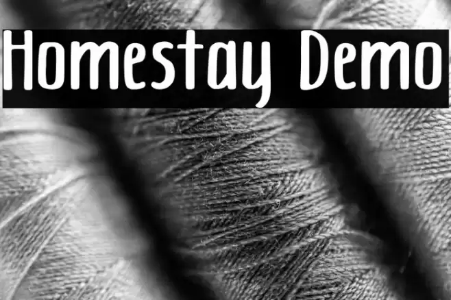 Homestay Demo Font examples