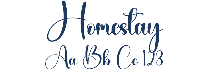 Homestay Font Preview