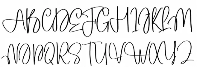 Homestead Caratteri MAIUSCOLE