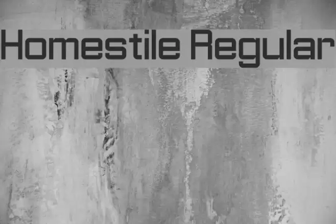 Homestile Regular Font examples