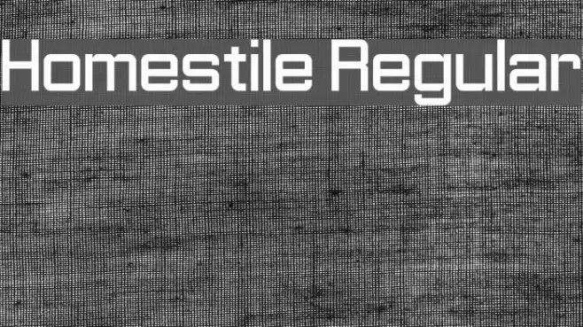 Homestile Regular Font examples